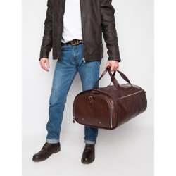 Кожаный портплед / дорожная сумка Milano Premium 
brown (арт. 4035-53)