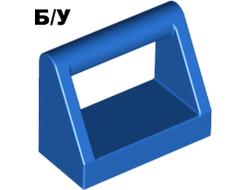 ! Б/У - Tile, Modified 1 x 2 with Bar Handle, Blue (2432 / 243223) - Б/У