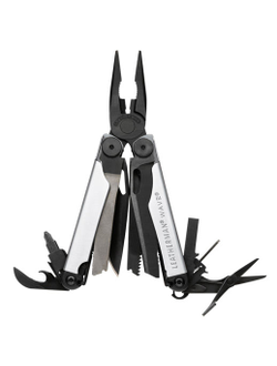 Мультитул LEATHERMAN wave, 17 функций,  черный [832458]