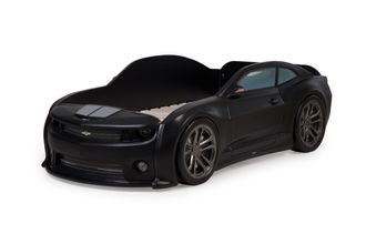 Кровать-машинка объемная (3d) EVO "Camaro" черный спальное место 900*1800