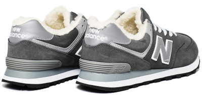 New Balance 574 Grey с мехом