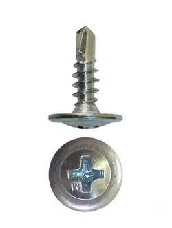 Саморез полусфера с прессшайбой со сверлом 4,2*13мм, упаковка 100шт
