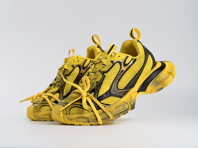 Balenciaga 3XL Sneaker Worn-Out Yellow Black