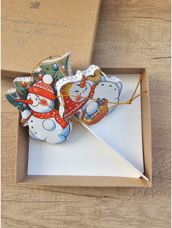 Комплект ёлочных игрушек "Снеговики"