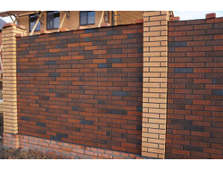 Кирпич красный флэшинг тростник 1 НФ ЛСР