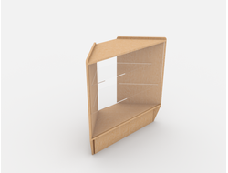 Прилавок угловой (внешний угол)