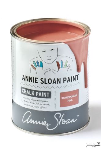 Scandinavian Pink Chalk Paint ® Annie Sloan банка с краской