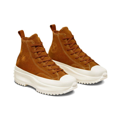 Кеды Converse Run Star Hike коричневые высокие с цветочками оригинал A04299C фото