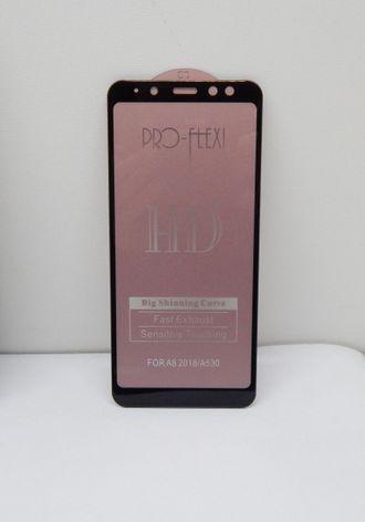 Защитное стекло для Samsung Galaxy A8 (2018) черное