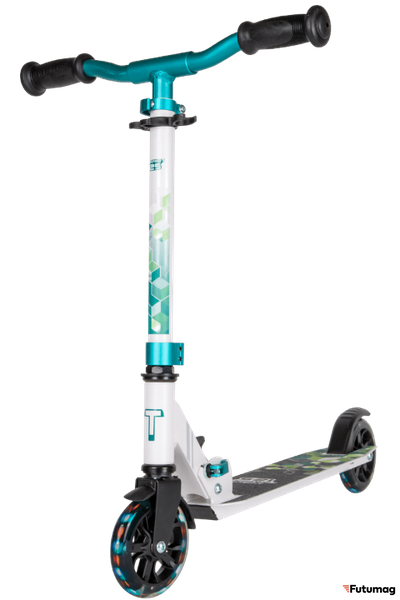 Складной городской самокат TechTeam Comfort 125R 2022 голубой