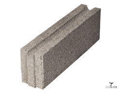 Керамзитобетонный блок Lakka UH-125P