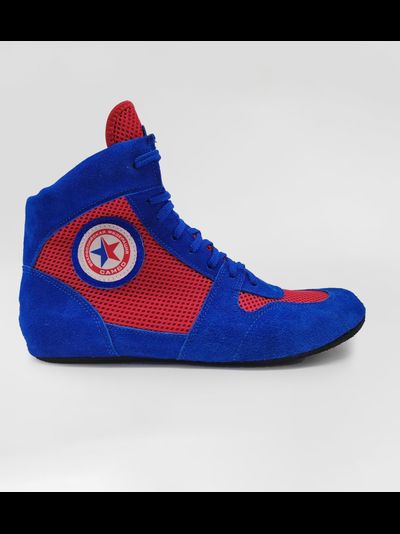 Борцовки для самбо ВФС BRAVEGARD Ascend сине-красные