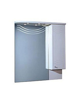 АКВАТОН. Зеркало со шкафом "Домус"10-2 (правый) белое (1084*880*178)