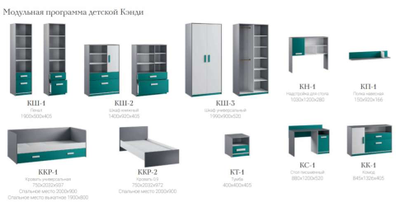 Стол письменный КС-1 Кэнди (Домани)