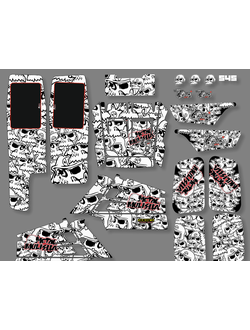 Наклейки на квадроцикл Yamaha YFZ 350 Banshee #545 metal mulisha