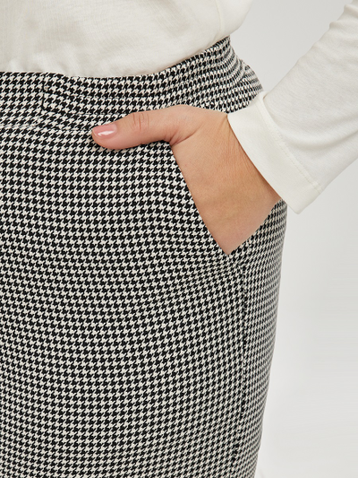 Брюки черно-белые "гусиная лапка"