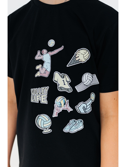 Футболка повседневная Volleylife (со стикерами) размер 42-48