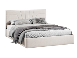 Спальня ПАНДОРА - Кровать c подъемным механизмом Тип 1 Велюр светлый