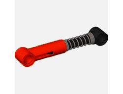 Technic, Shock Absorber 6.5L - Hard Spring, Tight Coils at Ends, Red (731c07 / 6378481)