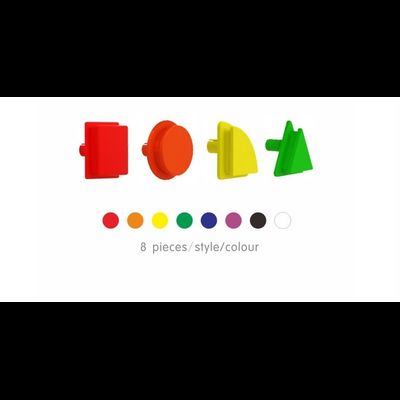 STEM Геометрические колышки, 256 шт (8 цветов) набор 1