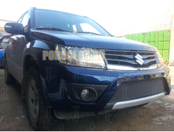 Защита радиатора Suzuki Grand Vitara 2012- black PREMIUM