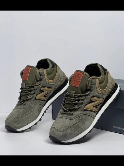 New Balance Classic 574 Khaki С Мехом