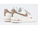 Nike Air Force 1 07 Low White Brown Арт 18