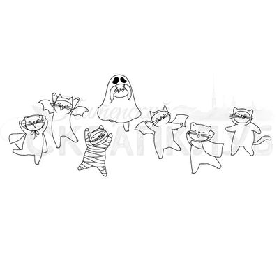 ФП штамп "Кот дьяволенок"