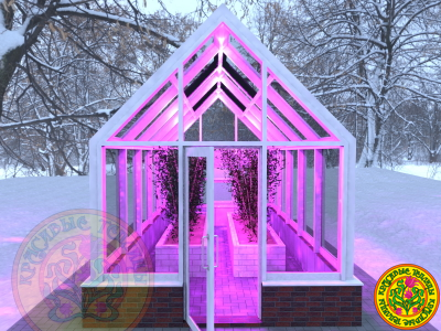 Зимняя Теплица Дункан II в классическом английском стиле из алюминия и стекла