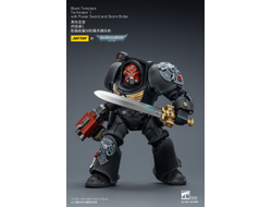 Терминатор Черных Храмовников (Warhammer 40K) - КОЛЛЕКЦИОННАЯ ФИГУРКА 1/18 Black Templars Terminator with Power Sword and Storm Bolter (JT03097) - JOYTOY