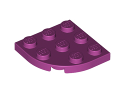 Plate, Round Corner 3 x 3, Magenta (30357 / 6112979)