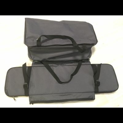 Комплект накладок на сиденья с сумкой 86*20 см ткань графит