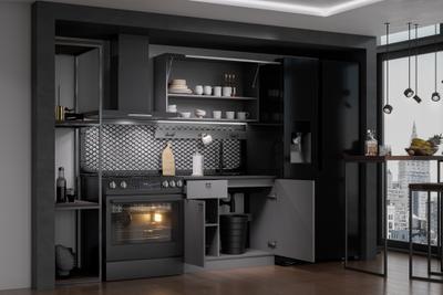 Энни 1,0 м кухонный гарнитур Графит серый