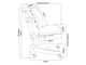 Растущее кресло с подставкой для ног и чехлом Chair 25