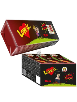 LOVE IS жевательная конфеты со вкусом Кола Лимон 25гр (12)*18