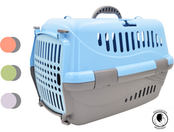 ПЕРЕНОСКА Д/ЖИВОТНЫХ "ТУРНЕ М" С ПЛАСТИК, ДВЕРЦЕЙ 48х32х32 ГОЛУБАЯ 16211