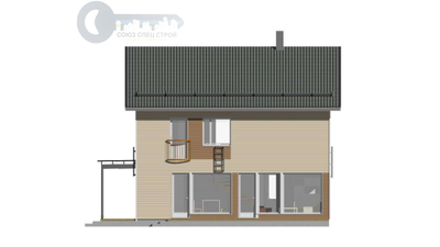 ДЖ-19 ЖИЛОЙ ДОМ: ГАБАРИТНЫЕ РАЗМЕРЫ: (9Х7М) 2 ЭТАЖА, ОБЩАЯ ПЛОЩАДЬ: 146М²