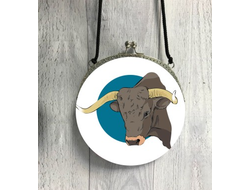 Сумки круглые с символикой "Быка"