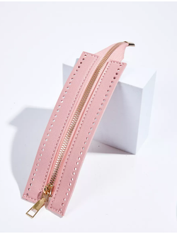 Молния розовая для сумки в основе 18 см