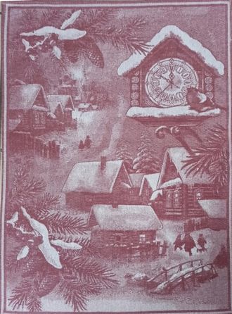 Полотенце жаккардовое "Новогоднее время" Вид 3