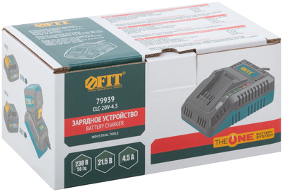 Зарядное устройство 21,5 В; 4,5 А; 0,45 кг ; индикатор заряда; коробка  FIT, 79939