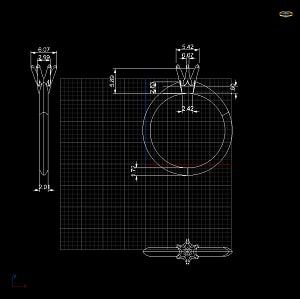 Чертеж кольца на заказ