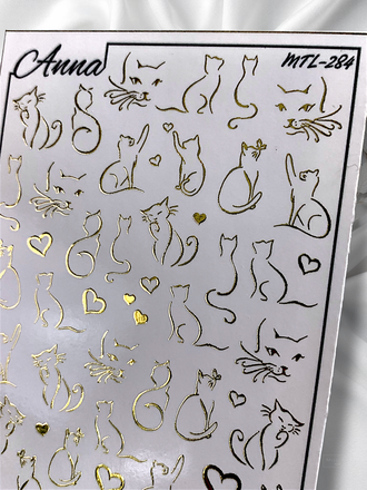 Слайдер-дизайн MilliArt Nails Металл MTL-284