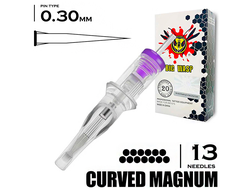 13CM/0,30 mm - RM/Curved Magnum "BIG-WASP" (Matte Transparent)