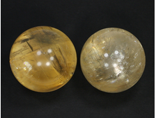 Шар Кальцит золотистый, сверкающий, в ассортименте, Бразилия (41-42 мм, 100 г) №20826
