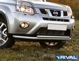 Защита переднего бампера для NISSAN X-TRAIL (2007-2015) RIVAL, РОССИЯ