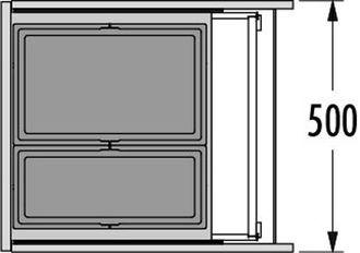 Встраиваемая система 46л Triple XL 500 Hailo 3631581