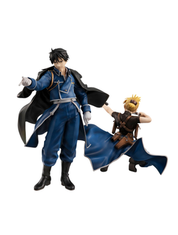 Фигурка Рой Мустанг, Риза Хоукай (Roy Mustang, Riza Hawkeye Set)