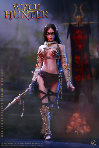 Шаманское знамя Смерти - КОЛЛЕКЦИОННАЯ ДИОРАМА 1/6 Bloody Shaman Aphaia Dead flag (WH003) - POPTOYS