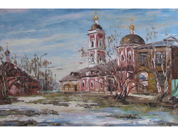 Картина Покровский храм на Городне Круглова Светлана